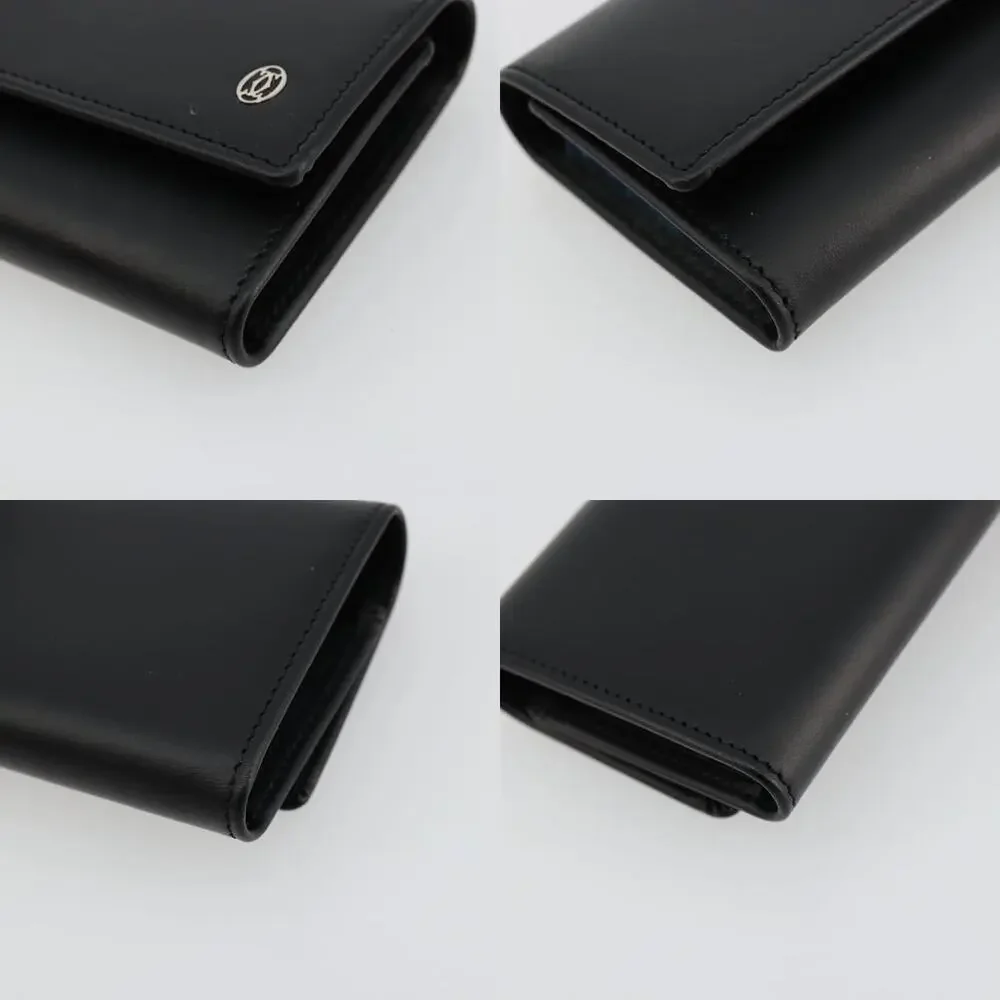 Cartier Leather Pasha Six Hooks Key Case Black